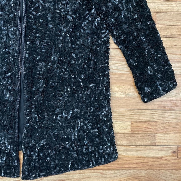 Vintage Black Sequin Jacket - Picture 3 of 11